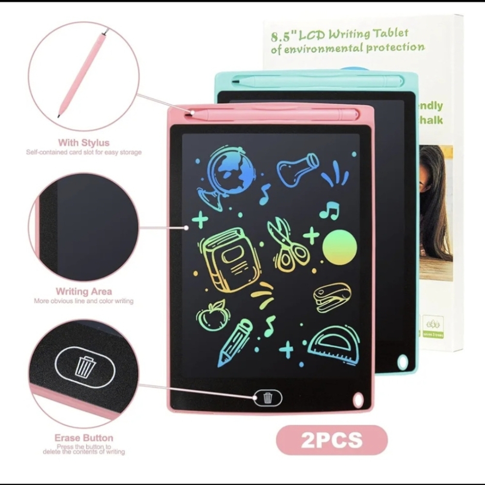 LCD Writing Tablet with Stylus - Pink and Pink